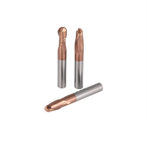 2F/4F bóng mũi cuối nhà máy bit cho thép phay <span class=keywords><strong>Cutter</strong></span> <span class=keywords><strong>Cutter</strong></span> D8 r0.5 Bull mũi cuối nhà máy tungsten carbide bóng mũi cuối nhà máy - Product Image 1