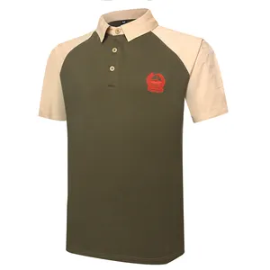 Custom olive green Men Polo Shirt for Dubai T shirt
