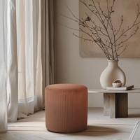 Ottoman rond moderne haut de gamme pour vanité chambre salon cuisine salle de bain nouveauté tabourets et poufs de qualité