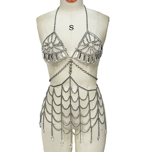 Ladies Body Chain Dress - Sexy & Sparkly Club Wear