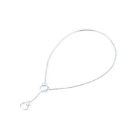 Collier pour chien en acier inoxydable plaqué or rose, personnalisable et réglable, type martingale, en forme de serpent