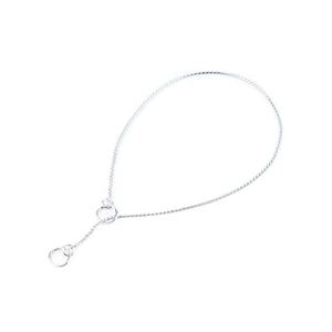 Kalung Anjing Model Martingale Klasik Tahan Lama Berlapis Krom Baja Anti Karat, Dapat Disesuaikan, Warna Hitam, Model Rantai Ular, Untuk Pertunjukan - Product Image 2