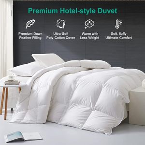 Venta al por mayor de edredón de <span class=keywords><strong>cama</strong></span> de hotel para todas las estaciones, edredón ultraligero de plumas de ganso/pato en tamaño Twin/Queen, edredones al por mayor - Product Image 2
