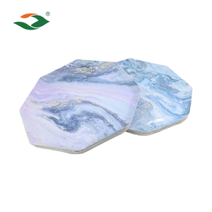 Assiettes en papier octogonales jetables de 10 pouces pour desserts et gâteaux, idéales pour les événements - Product Image 2