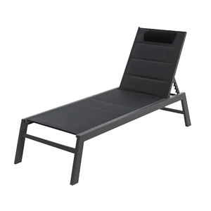 Diseño moderno Muebles de jardín al aire libre Marco de aluminio duradero Tumbona rodante para playa Hotel Piscina Uso doméstico - Product Image 2