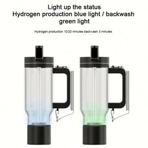 Machine à eau hydrogénée portable intelligente avec logo personnalisé, générateur de bouteille d'eau riche en hydrogène rechargeable, filtre, tasse à hydrogène - Product Image 4