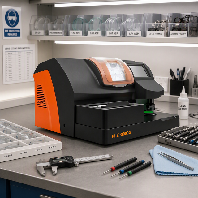 Automatic Optical Lens Edger ALE-2000G Rapid 3-Second Scanning Eyeglass Lens Processing Equipment