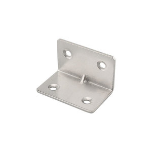 Support d'angle à quatre trous en forme de L en acier zingué pour armoire et placard - Product Image 3