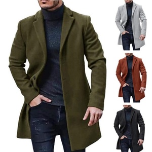 Abrigo de Moda para Hombre, Mezcla de Lana, Estilo Casual y de Negocios, Gabardina, Abrigo Informal para Hombre, Chaquetas - Product Image 2