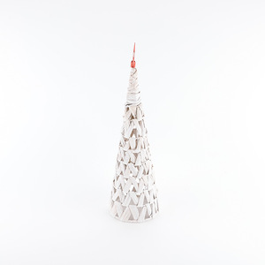 Sapins <span class=keywords><strong>de</strong></span> Noël en forme <span class=keywords><strong>de</strong></span> cône en osier tressé à la main, décoration rustique <span class=keywords><strong>de</strong></span> table ou <span class=keywords><strong>de</strong></span> cheminée, accents <span class=keywords><strong>de</strong></span> maison <span class=keywords><strong>de</strong></span> vacances bohèmes en rotin naturel - Product Image 5