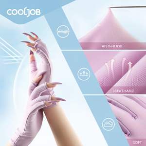 Guantes de uñas desechables unisex para todos los dedos con forma de mano logotipo personalizado suministro de belleza para salón de uñas - Product Image 5