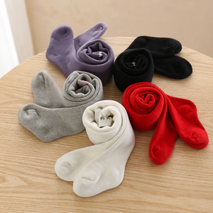 Autumn Warm Thick Terry Loop <b>Dress</b> Baby Tights Baby Toddler Boys' Girls' Anti-Bacterial Leggings Children'<b>s</b> Solid Color - Product Image 2
