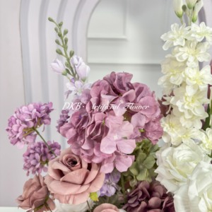 Proveedor de Bodas, Alfombra de Flores Personalizada para el Pasillo, Alfombra de Flores Realistas al Tacto para Decoración de Eventos de Boda - Product Image 5