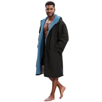 Robe de change imperméable pour adulte, doublure en polaire super douce, coupe-vent, grande taille, pour se changer après la natation et les sports nautiques