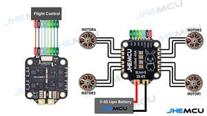 Carte de Contrôle de Vol 4-en-1 Jhemcu F722 55A à Réglage Électrique Kk2.1.5 Pixhawk H7 F7 Apm 2.8 Ardupilot FPV 3-8S pour Drone - Product Image 6