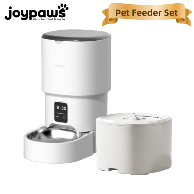 2025 New Electric Automated Electric Microchip Pets Smart Automatic Pet Feeder With Water Fountain