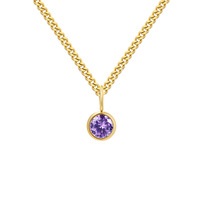 Collier en acier inoxydable avec pendentif en cristal de strass du signe du zodiaque et pierre de naissance, chaîne cubaine, pour femme, cadeau de bijoux