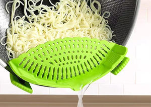 Passoire de cuisine universelle résistante à la chaleur Syh587 pour pâtes, légumes, nouilles, viande hachée – S'adapte aux casseroles et bols – Vente en gros - Product Image 2