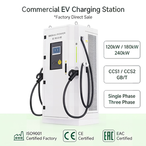 สถานีชาร์จรถยนต์แบบ OEM/ODM 120kW รองรับ CCS2 CCS1 GB/T หัวชาร์จคู่ สำหรับระบบจัดการกลุ่มรถ - Product Image 1