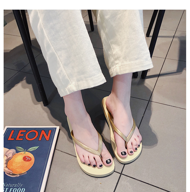 Personality Student Flip-flops Slippers Outdoor Holiday Beach Shoes PVC PE Couples Filpflops
