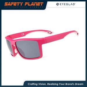 Gafas de sol clásicas atractivas UV400 Gafas de sol informales de plástico rosa con puntas elegantes y diseño de moda único - Product Image 4