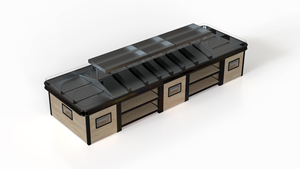 Equipo de Supermercado para Frutas y Verduras a Buen Precio Góndola de Tienda Estante de <span class=keywords><strong>3</strong></span> Niveles con Canasta Mesa de Exhibición de Alimentos Frescos - Product Image 5