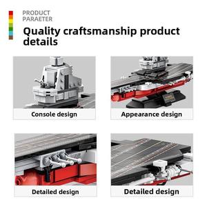 Bloques de Construcción, Piezas Pequeñas, Ladrillos Compatibles, Barco de Guerra Oceánico, Segunda Guerra Mundial, Juguete Educativo, Barcos, Nave Marítima - Product Image 3