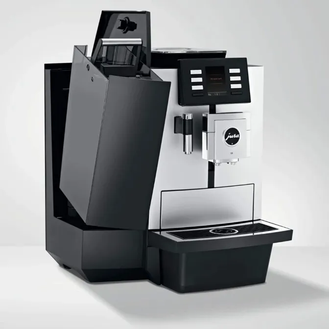 JURA X8 Comercial Totalmente Automática Máquina de Café y Espresso Grano a Taza con Pantalla Táctil Cafetera Espresso