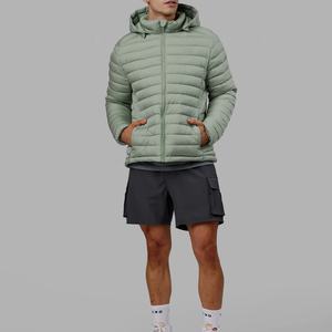 Veste matelassée en nylon pour homme, en duvet de canard, pour l'hiver, en tissu canvas, veste matelassée pour homme - Product Image 2