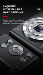 Caméra numérique 4k Caméscope vidéo 8-64G Écran IPS 2,4 pouces AF Détection de visage Flash et batterie Cadeau de Noël d'anniversaire pour garçon et fille - Product Image 4