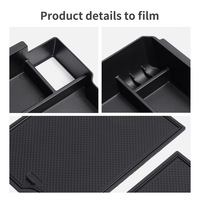Pour Ford Ranger 2024-2025, compatible avec le plateau organisateur de la console centrale, accoudoir, boîte de rangement, ABS+PVC, accessoires intérieurs imperméables