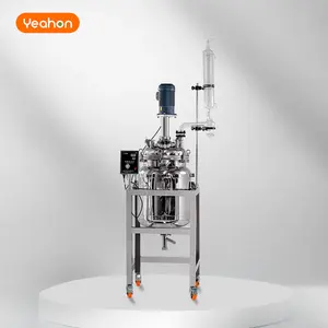 Manufacture Price 5 10 20 L 5L 10L 20L Liter Stainless Steel Jacketed Chemical Reactor For Sale