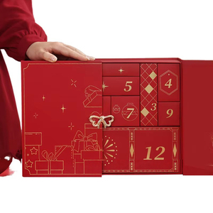 Fournisseur en gros personnalisé 2026 – Calendrier de l'Avent portable en carton, boîte mystère en forme de portefeuille de Noël de ACME Packaging - Product Image 1