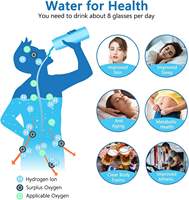 Bouteille intelligente Hydrogène alcalin ionisé riche en hydrogène Bouteille d'eau ioniseur Générateur portable Nano hydrogène Bouteille d'eau