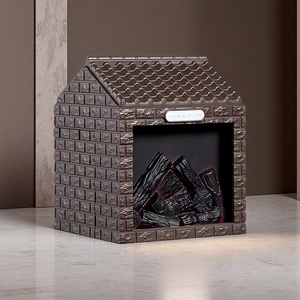 Humidificateur d'ambiance portable USB en forme de champignon, effet flamme de charbon de bois, veilleuse décorative pour bureau et hôtel - Product Image 1