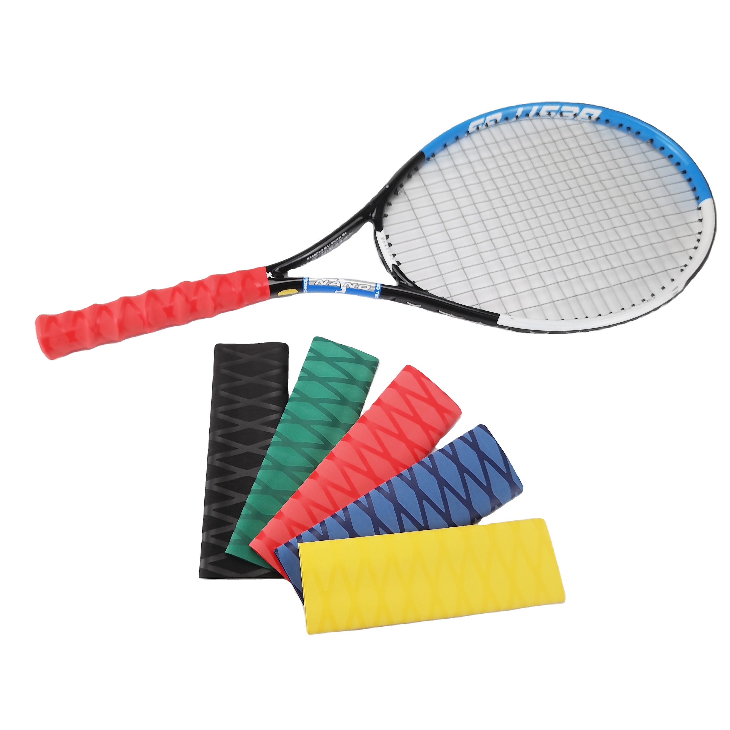 YIIWONI Lot De 8 Grips Antidérapants – Raquettes Tennis, Badminton, Squash – 110x2.5 Cm – Adhérence Et Confort