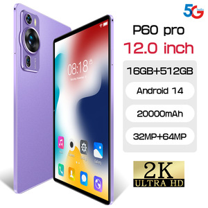 Tableta inteligente P60pro de 10.1 pulgadas con soporte para doble SIM y carcasa metálica, 16GB + 512GB, Android 16 - Product Image 2