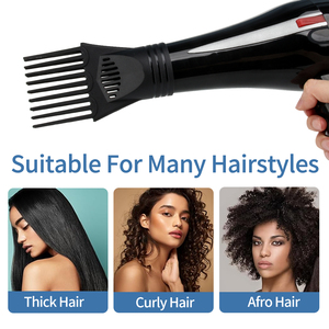 Máy Sấy Tóc Đầu Bộ sưu tập vòi phun thiết kế chuyên nghiệp ống dẫn không khí mỏ vịt Miệng phẳng Đầu phẳng bao gồm máy sấy tóc Blower vòi phun - Product Image 5