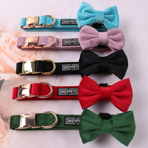 <span class=keywords><strong>Collar</strong></span> de perro de terciopelo suave y sólido de diseño de lujo de fábrica Okeypets, cuello ajustable, tamaño de logotipo personalizado, <span class=keywords><strong>Collar</strong></span> para perros pequeños y medianos - Product Image 6