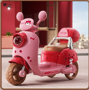 Moto Elettrica per Bambine, Triciclo Giocattolo a Batteria 12V, Auto Cavalcabile per <span class=keywords><strong>Bambini</strong></span> - Product Image 3