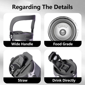 Tùy chỉnh 20/30/40 oz du lịch xe cà phê <span class=keywords><strong>Mug</strong></span> cách điện 304 chân không nước bằng thép không gỉ chai Tumbler với xử lý - Product Image 3