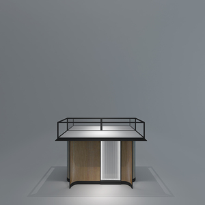 ตู้โชว์เครื่องประดับหรูหราพร้อมแถบไฟ LED เคสทรงสูงแบบล็อคดีไซน์กระจกสีขาว - Product Image 2