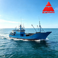 Nouveau Chalutier Commercial de 36m en Acier pour la Pêche en Haute Mer, Alimenté au Diesel avec GPS, AIS et Détecteur de Profondeur pour la Pêche au Thon