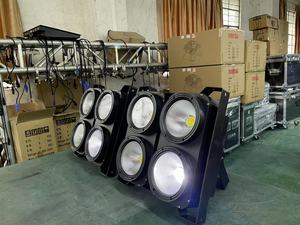 ดิสโก้ LED DMX 4ตา400W นำ cob โรงละครแสงอบอุ่น/เย็น Matrix LED 4ตาผู้ชม Blinder ผลแสงสำหรับเวที LED - Product Image 2
