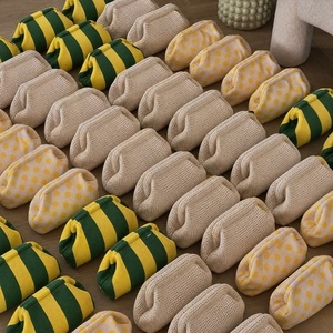 Wholesale Fashion Stripe Knitted Handbag Women Cloud Shape Clutch Bag Lightweight Woven Makeup Bag Casual Summer Beach <b>Purse</b> - Product Image 5