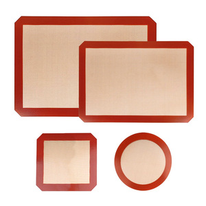 <b>Silicone</b> <b>Baking</b> Mats Set 4 Pcs Rectangular Square Round Nonstick Oven Safe Dishwasher Safe For Dough <b>Baking</b> Pastry Tools - Product Image 1