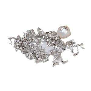 10 DIY 925 Silver Small Moon Plug <b>Concealer</b> Baroque Through-Hole Bead Plug Accessory Material for Jewelry Flower Hat Baroque - Product Image 4