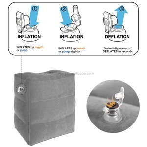 Adjustable Height <b>Inflatable</b> Travel Foot Rest Pillow for Airplanes Cars Buses Trains Office Use for Living Room <b>Sofas</b> - Product Image 4
