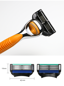 New Design Metal Adjustable <strong>Safety</strong> Shaving <strong>razor</strong> with Cartridge Refill Blade Head Six Balde Comfortable Beard <strong>Razor</strong> - Product Image 4