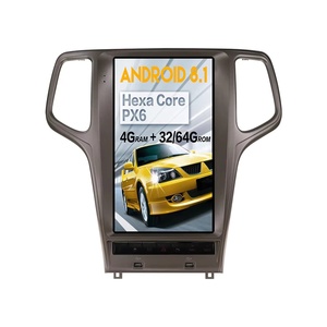 Cho Jeep Grand Cherokee Cho 2010-2019 Cho Tesla Phong Cách Dọc Màn Hình Cảm Ứng Xe Đa Phương Tiện Máy Nghe Nhạc GPS DVD Âm Thanh Đài Phát Thanh Đầu Đơn Vị - Product Image 2